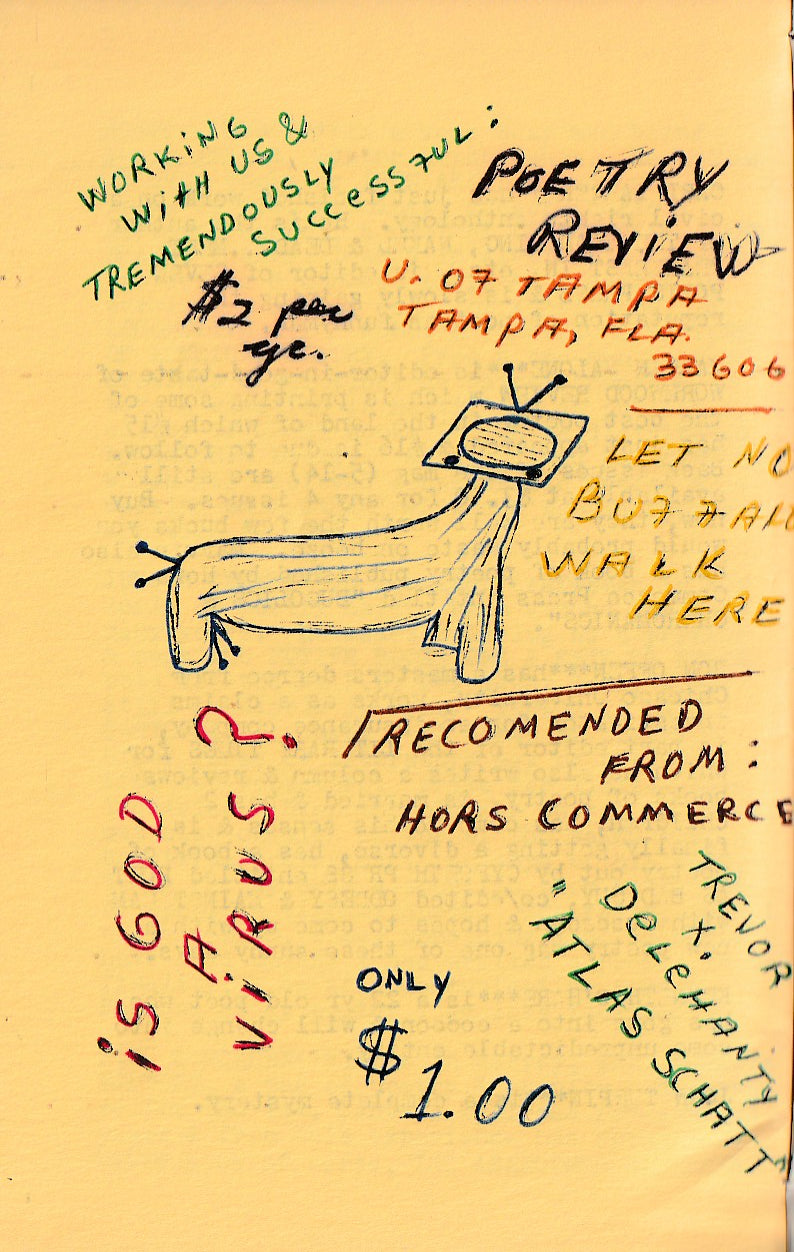OLE 1 -- Hand-Colored Covers and Page w/ Flyer: One Uncollected, Two First Appearance Poems by Charles Bukowski (1964)