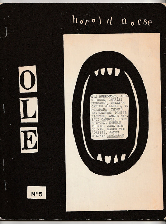 OLE No. 5 – Harold Norse Issue w/ Charles Bukowski Introduction (1966)