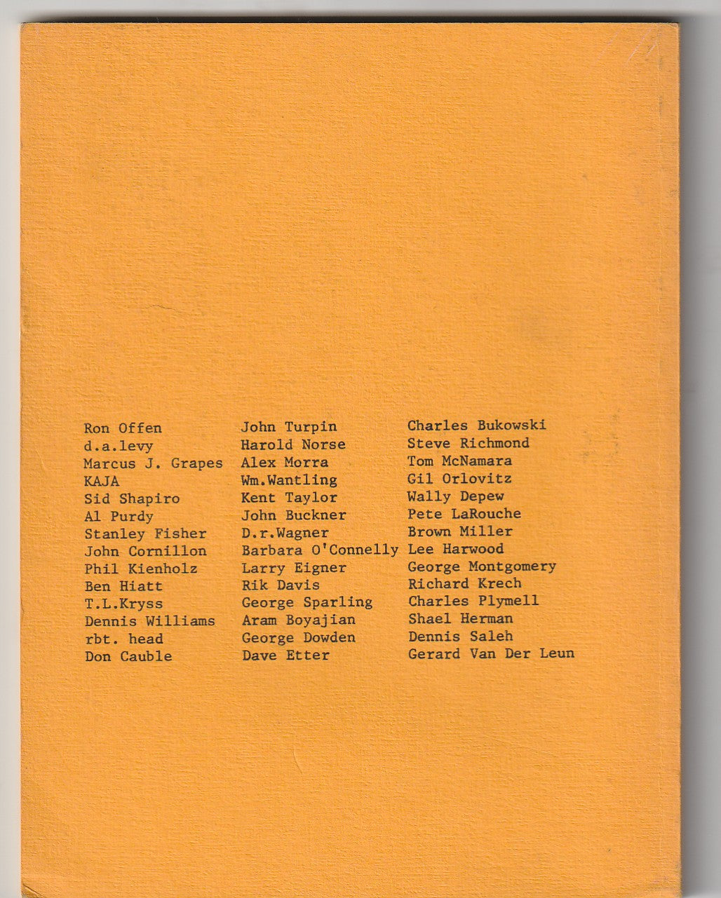 OLE Anthology – Three Charles Bukowski Poems (1967)