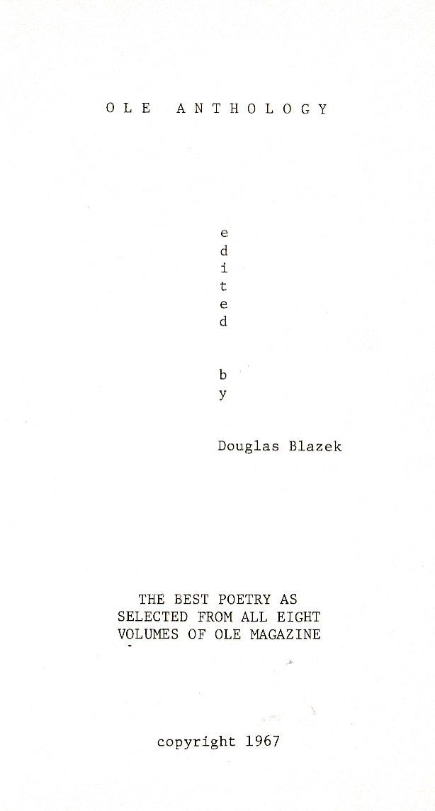 OLE Anthology – Three Charles Bukowski Poems (1967)