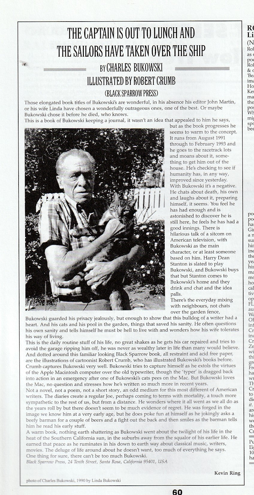Beat Scene Magazine No. 31 -- Richard Brautigan Special Issue Plus Philip Lamantia, Allen Ginsberg's Yugoslavia Letters, Eldridge Cleaver, and Herbert Huncke