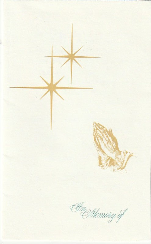 Funeral Card for Charles Bukowski Memorial Service