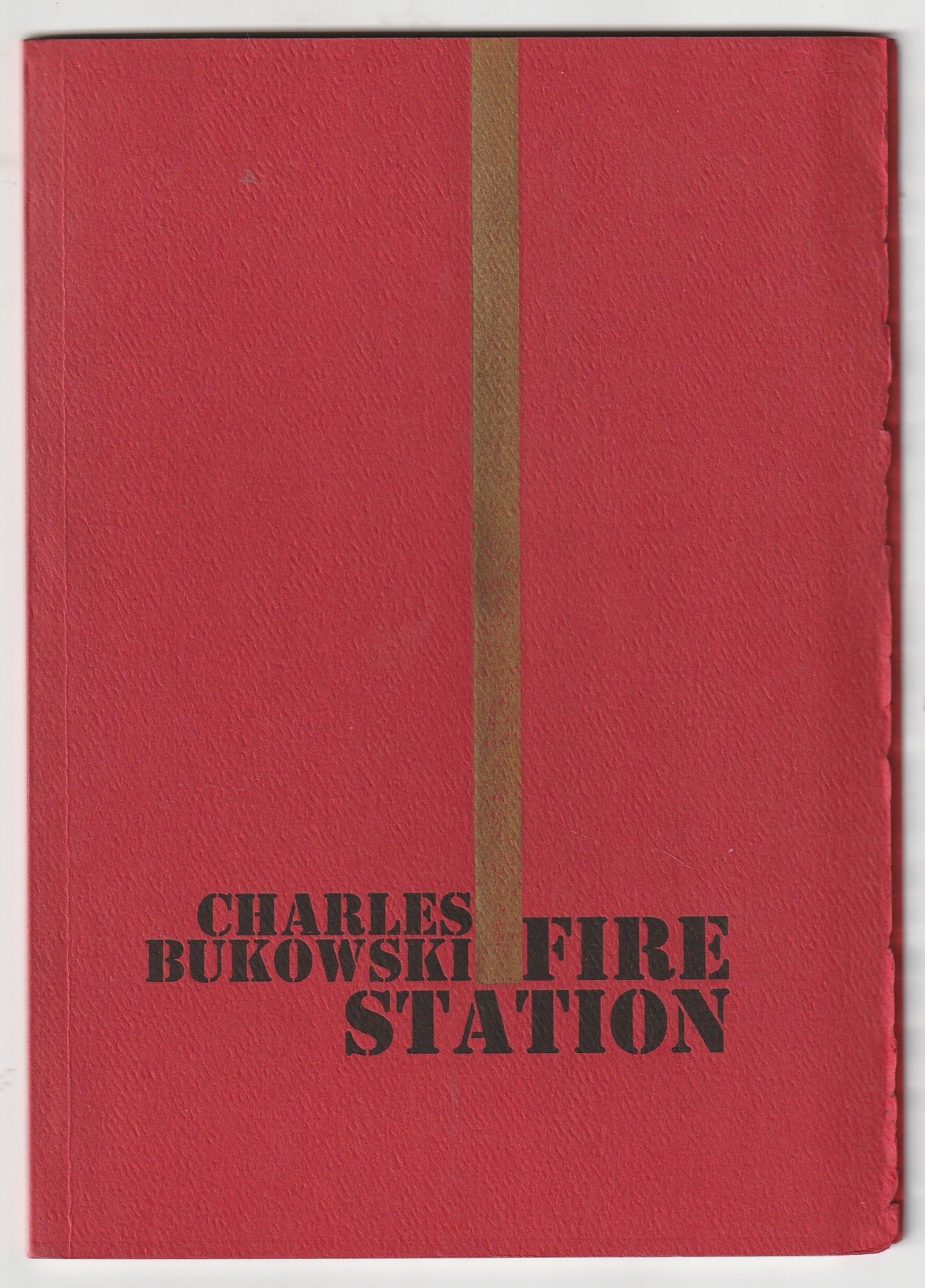 Fire Station – Signed First Edition by Charles Bukowski w/ Custom Clamshell Box