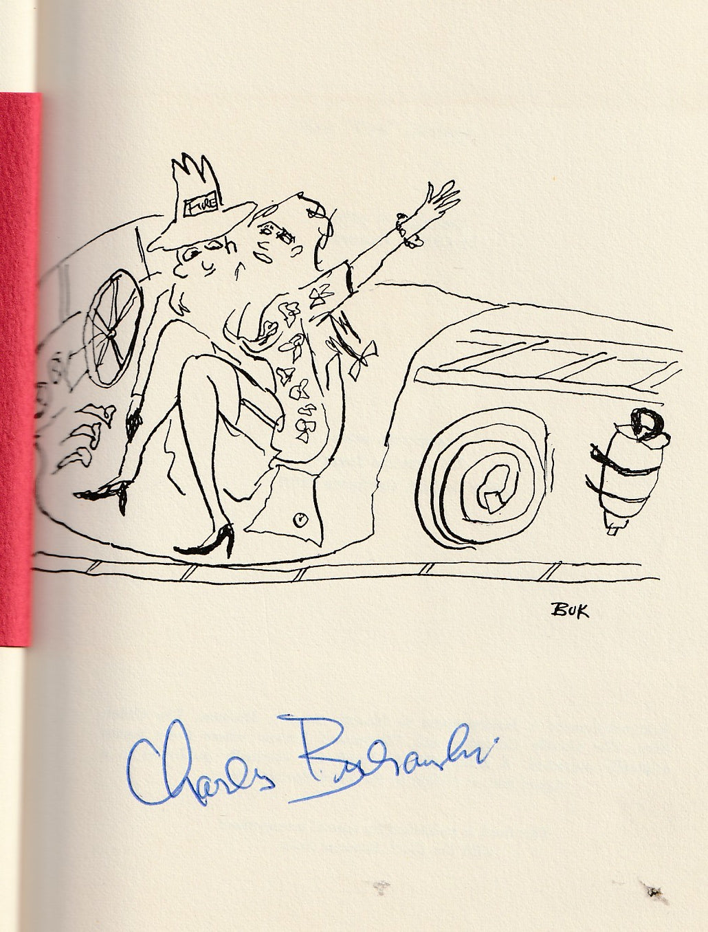 Fire Station – Signed First Edition by Charles Bukowski w/ Custom Clamshell Box