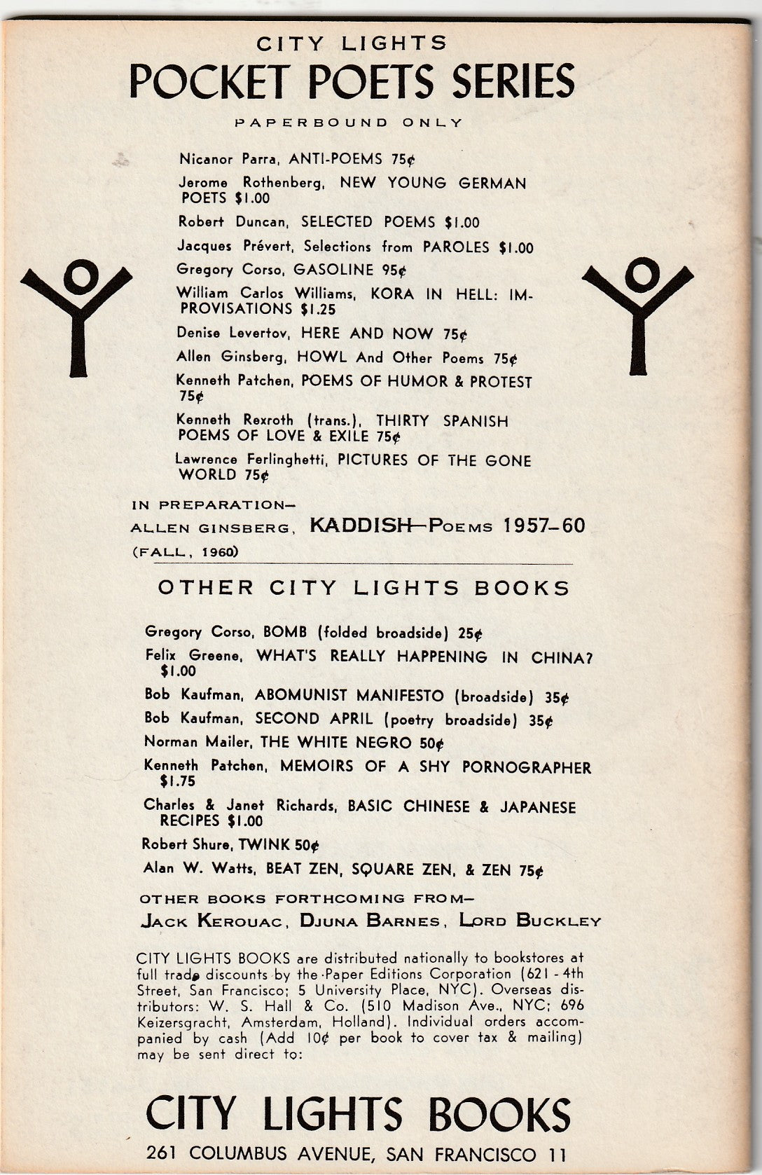 The Galley Sail Review, Vol. 2, No. 2 -- First Appearance of "Conversation In A Cheap Room" by Charles Bukowski (1960)