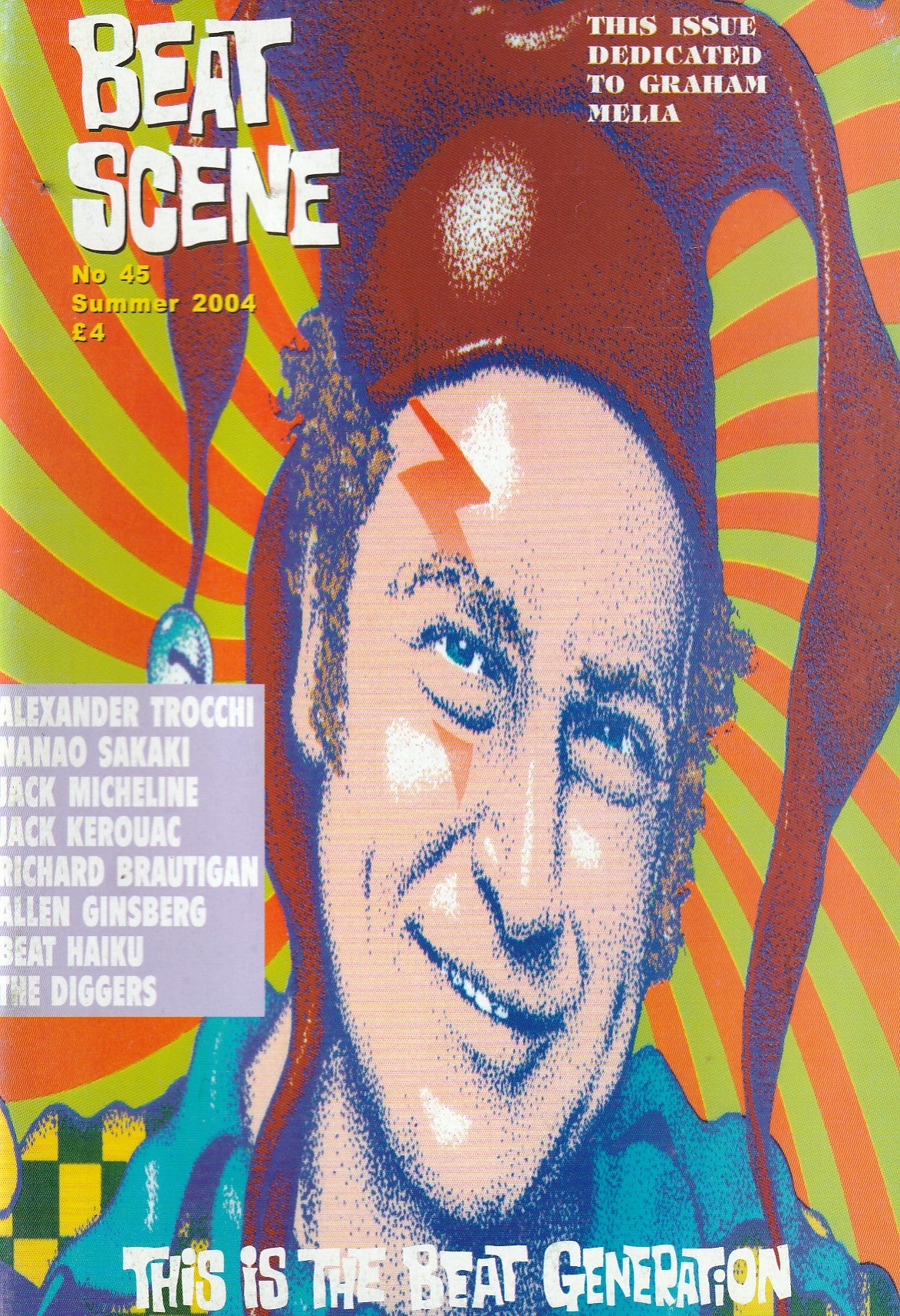 Beat Scene 45 -- Jack Micheline, Ginsberg, Brautigan, Nanao Sakaki, Helen Weaver