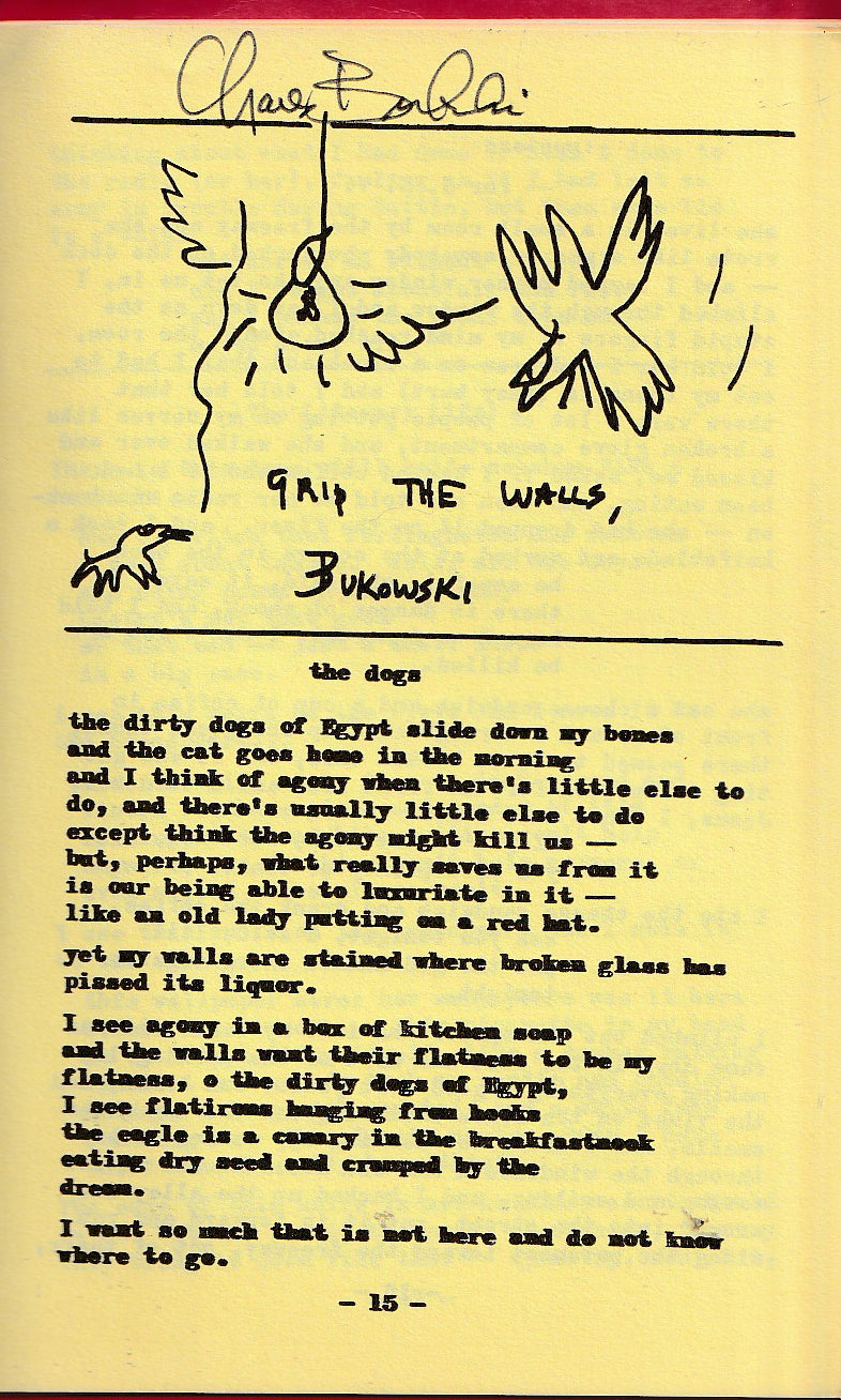 Wormwood Review 16 -- Signed Twice by Charles Bukowski (1964)