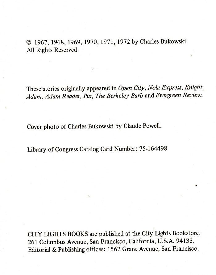 First Printing, First Edition: Erections, Ejaculations, Exhibitions, and General Tales of Ordinary Madness (1972)