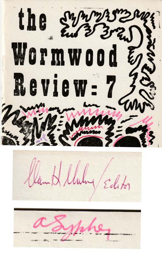 Wormwood Review 7 -- Signed by Marvin Malone Twice (1962)