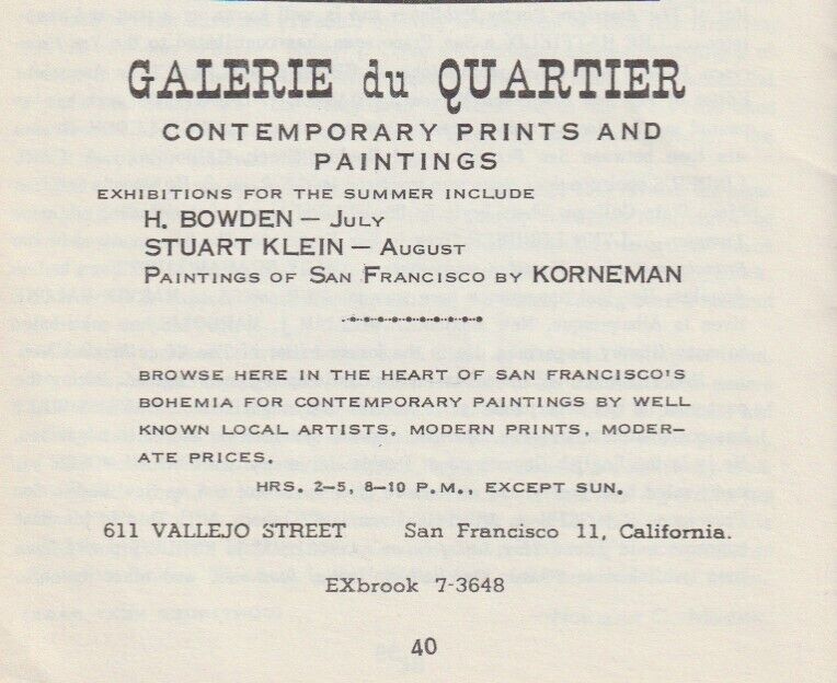 The Galley Sail Review, Vol. 2, No. 2 -- First Appearance of Conversation In A Cheap Room (1960)