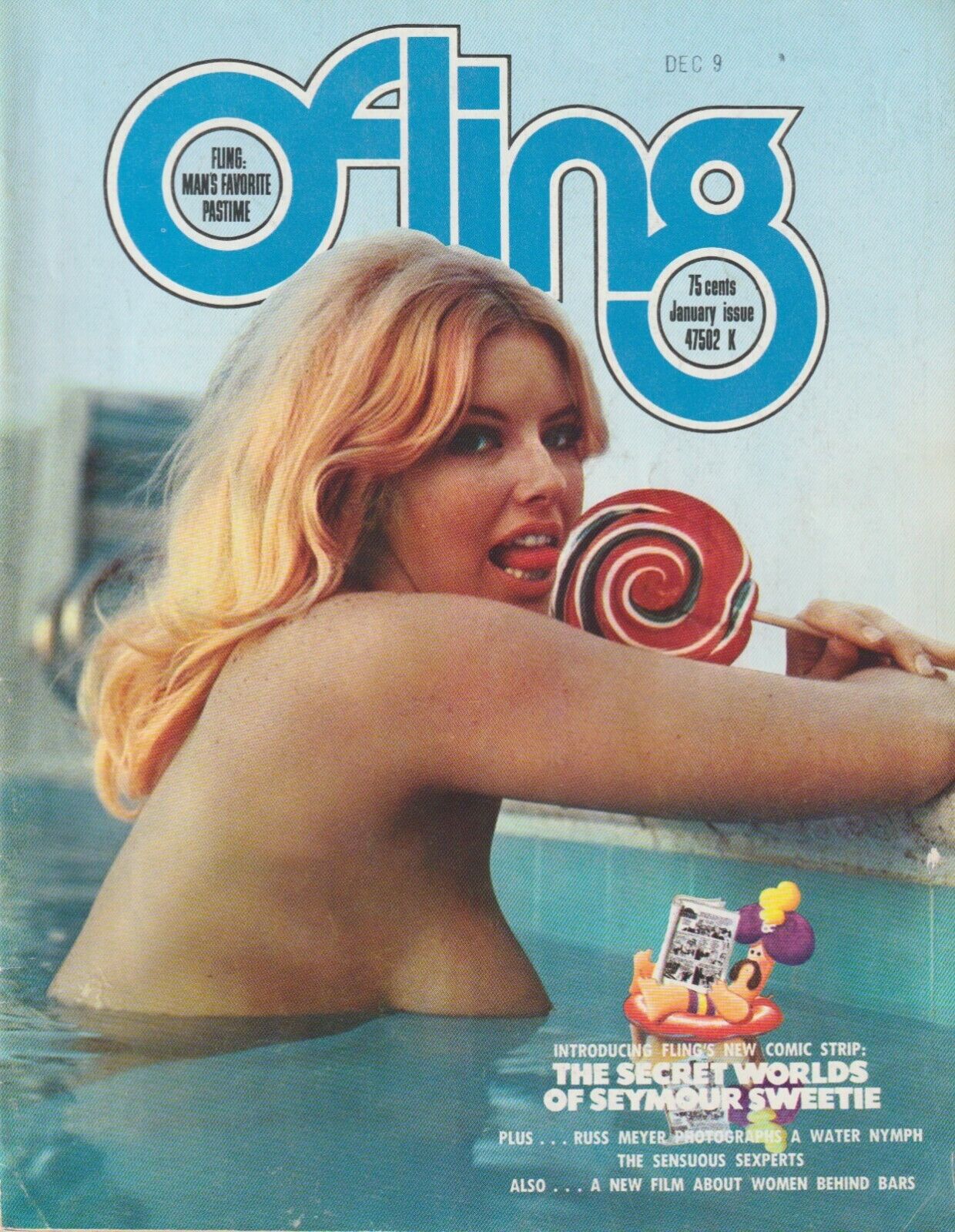 Fling January 1972 -- First Appearance Short Story by Charles Bukowski: Dancing Nina (1972), plus Stanley Kubrick Interview